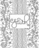 Coloring Pages Faith Hope Template sketch template