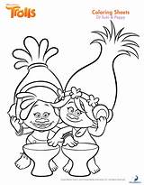 Trolls Coloring Pages Printable Party Color Especially Vibrant Entire Colors Any Week Fun Their sketch template