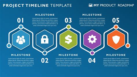 stage horizontal graphic project timeline templates
