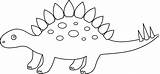 Stegosaurus Sweetclipart sketch template