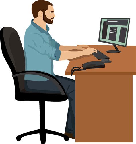 transparent office worker png clip art  transparent clipart images