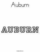 Auburn Coloring Logo University Pages Favorites Login Add Twistynoodle Sketchite sketch template