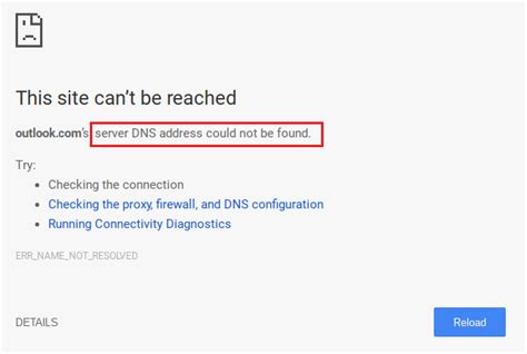 how to fix server dns address could not be found error