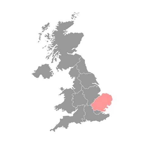eastern england uk region map vector illustration  vector