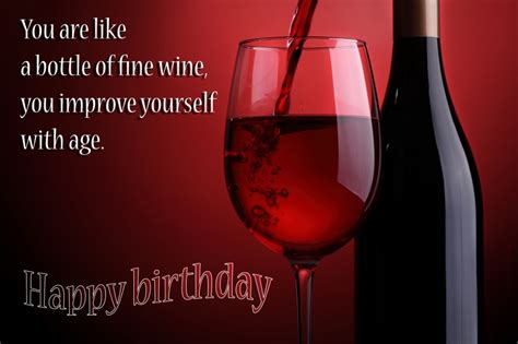 Sublime Birthday Toast With A Bottle Of Red Wine Nice Wishes