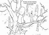 Zacchaeus Coloringonly sketch template
