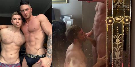 handsome fitness model mark london releases a sex tape with gay porn star gabriel cross on