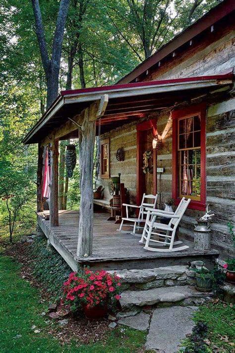 pin  teo georg  cabin  country home rustic porch rustic cabin rustic house