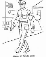 Marine Coloring Pages Corps Space Forces Armed Getcolorings Printable Color sketch template