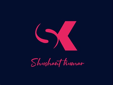 sk logo  shushant kumar  dribbble