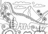 Coloring Brachiosaurus Pages Dino Printable Drawing Dot sketch template