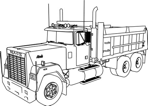 truck coloring pages mack dumper truck coloring page wecoloringpage entitlementtrapcom