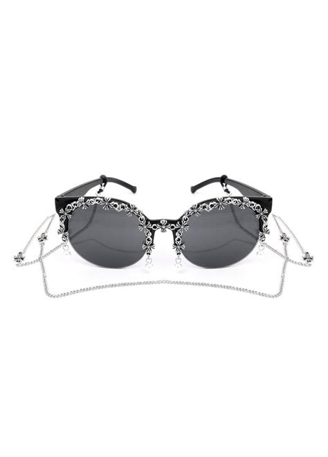Retro Pearl Charm Sunglasses Attitude Clothing