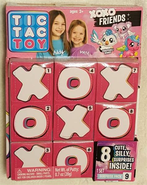 tic tac toy xoxo 8 surprises friends wings putty cutter set 9 of 12