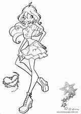 Coloring Pages Winx Club Cartoon Printable Character Color Kids Characters Sheet Print Ausmalbilder Sheets sketch template
