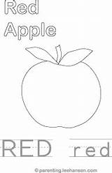 Red Color Worksheet Activity Coloring Worksheets Preschool Trace Colors Sheet Tracing Printable Name Apple Letter Read Pages Parenting Sheets Choose sketch template