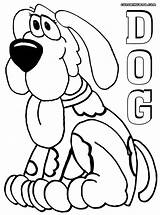 Dog Cute Coloring Pages Colorings sketch template