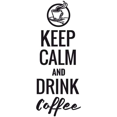 wall sticker  calm  drink coffee wall artcom