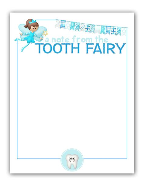 tooth fairy letter printable