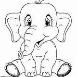 Elephants Riscos sketch template
