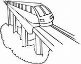 Modern Train Coloring Pages Trains sketch template