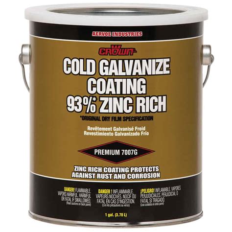 cold galvanize coating  zinc rich aervoe industries