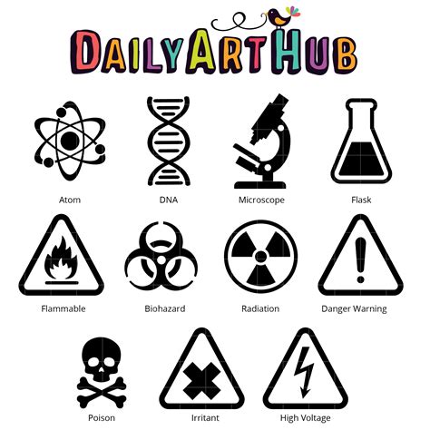 science symbols clip art set daily art hub  clip art everyday