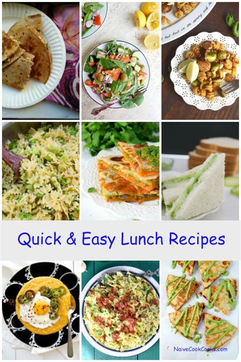 quick easy lunch recipes naive cook cooks