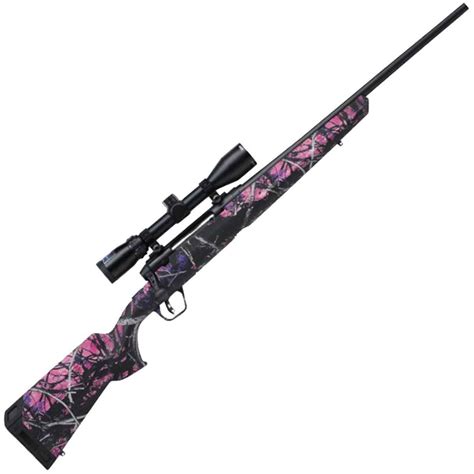 savage arms axis ii xp camo compact scoped muddy girl bolt action rifle  winchester muddy