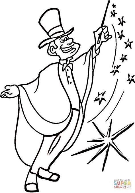 magic coloring page  printable coloring pages