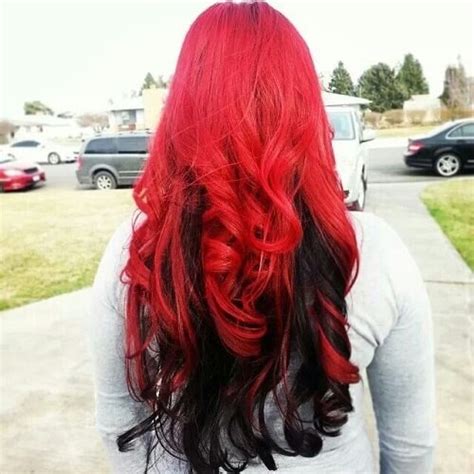 reveal  fiery nature    red ombre hair ideas