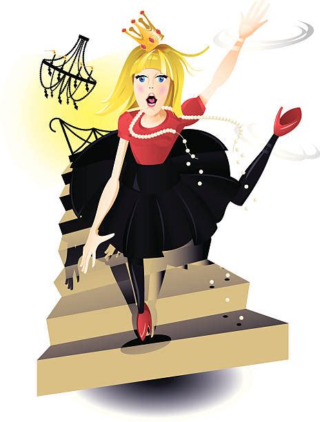 Woman Falling Down Stairs Illustrations Royalty Free Vector Graphics