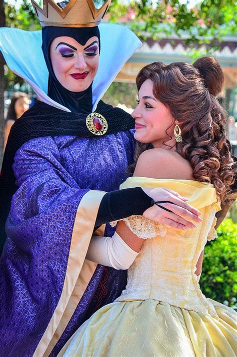 belle and the queen disneyland princess disney face characters