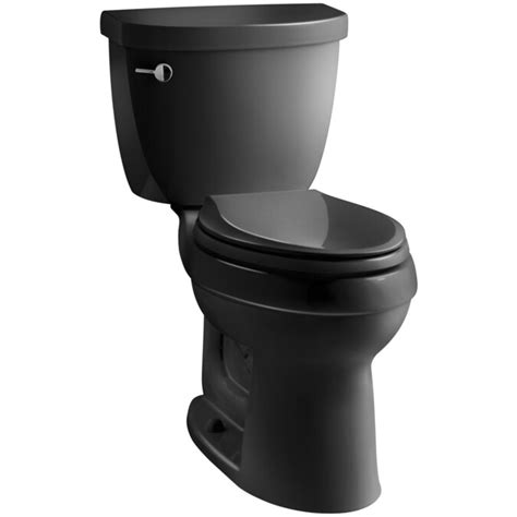 kohler cimarron black black  gpf single flush toilet tank   toilet tanks department