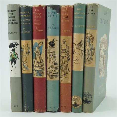 chronicles  narnia st editions    lewis rare  antique books