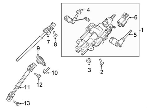 flzcay ford column assembly steering steering column steering column wpower tilt