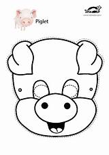 Pig Mask Kids Masky Krokotak Printable Masks Animal Choose Crafts Board Hand Print Animals Carnaval sketch template
