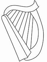 Harp Arpa Musikinstrument Dibujosonline Coloringonly Instrumentos Categorias Trumpet Musicales Letzte sketch template