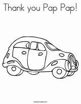 Car Blue Coloring Worksheet Sheet Worksheets Pages Book Red Pap Thank Cars Twistynoodle Kids Transportation Cc Light Cursive Tracing Color sketch template