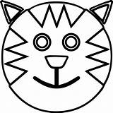 Face Coloring Smiley Cat Smiling Outline Pages Printable Drawing Cartoon Happy Color Smile Faces Getcolorings Clipartmag Getdrawings Outlines Print sketch template