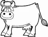 Cow Coloring Pages Color Animals Sheet Printable Animal Print Back sketch template