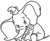 Coloring Dumbo Pages Cartoon Print sketch template