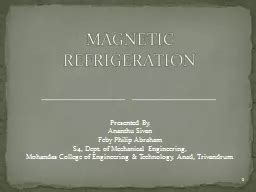 magnetic refrigeration powerpoint