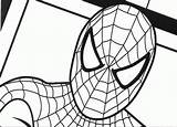 Spiderman Coloring Pages Mask Printable Spider Man Drawing Getdrawings Popular Clipartmag Head sketch template