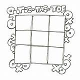 Toe Tac Tic Clip 1500 sketch template