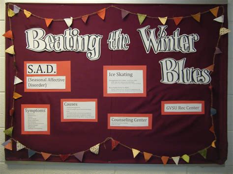 bulletin board idea beating the winter blues ra resident