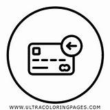 Debit Verify Circle Transaction Atm Ultracoloringpages sketch template