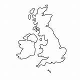 Map Blank England Printable Outline Maps Ireland Britain Scotland United British Clipart Line Colouring Kingdom Great Simple Cities Kids Outlines sketch template