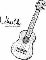 Ukulele Drawing Sketch Guitar Coloring Ukelele Vector Drawings Simple Illustrations Stock Hawaii Acoustic Clip Music Instruments Pages Education  Similar sketch template