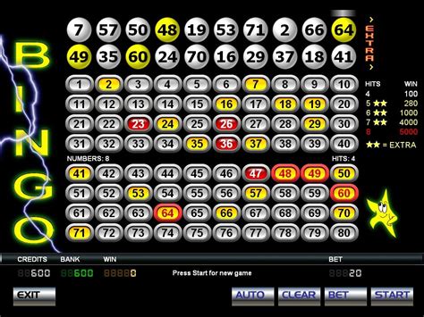 bingo keno casino slot machine